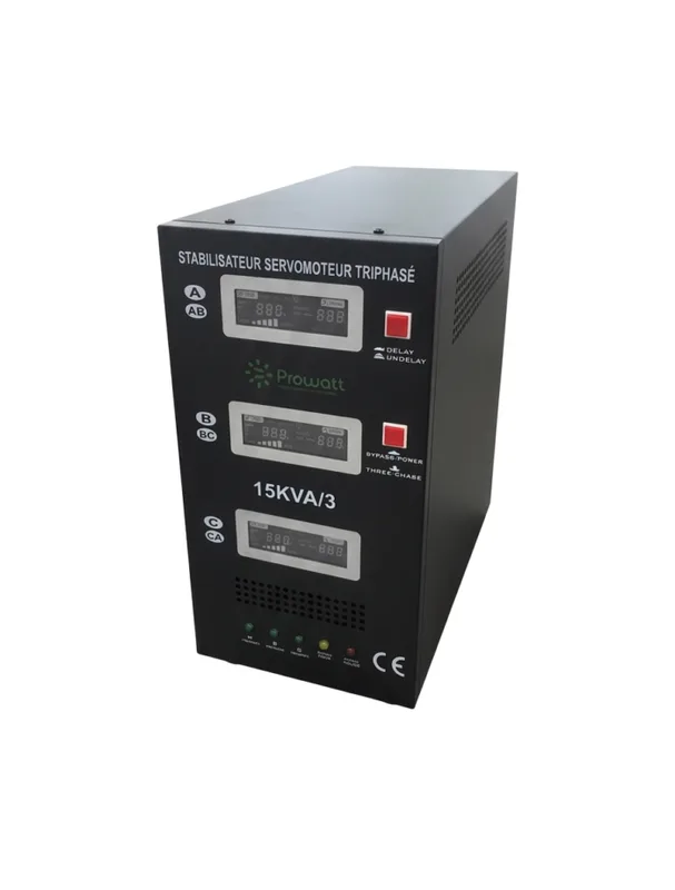 Stabilisateur servomoteur 15KVA triphase CE Prowatt