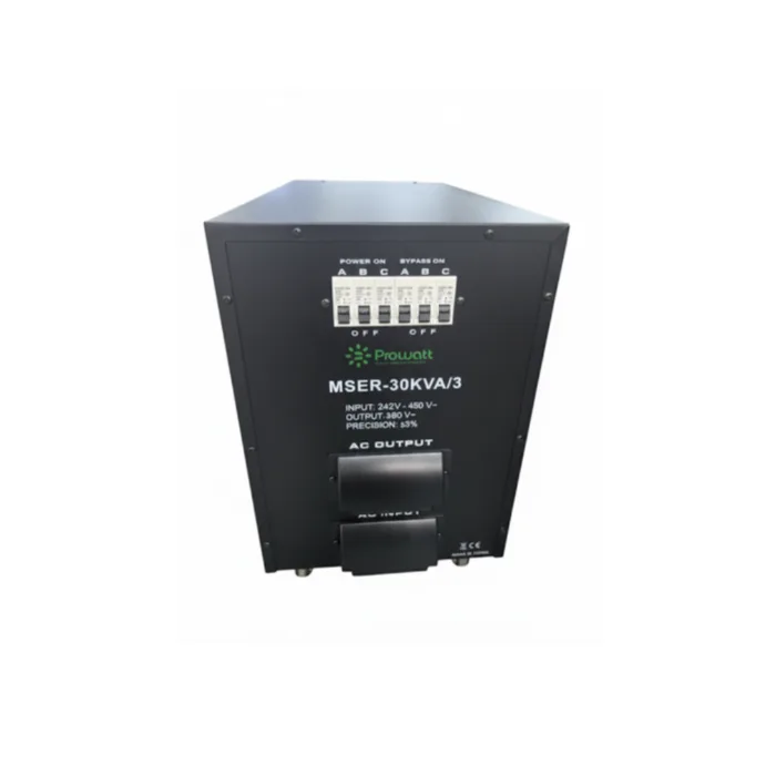 Stabilisateur servomoteur 30KVA triphase CE Prowatt