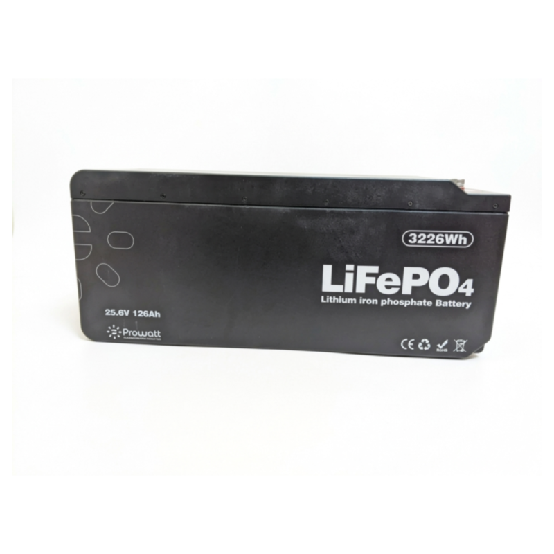 BATTERIE LITHIUM 3,12 KW-126A 25,6V 6000 CYCLES PROWATT